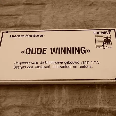 De Oude Winning Bed & Breakfast Riemst